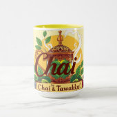 Fueled By Chai & Tawakkul | Floral Islamic Teapot Tasse (Zentrum)