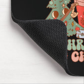 Fueled By Coffee & Christmas Cheer Funny Coffe Mousepad (Ecke)