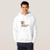 Fueled by Coffee and Dad Jokes – Funny Quote Hoodie (Vorne ganz)