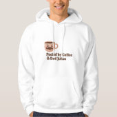 Fueled by Coffee and Dad Jokes – Funny Quote Hoodie (Vorderseite)