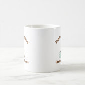 Fueled by Coffee and German Shepherds Dog Lover Kaffeetasse (Mittel)