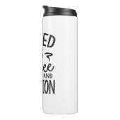 Fueled By Coffee And Radiation Thermosbecher (Nach rechts gedreht)