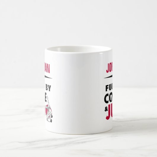 Fueled by Coffee & Judo Funny Cool Kaffeetasse (Mittel)