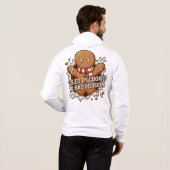 Fueled By Cookies and Bad Decisions Gingerbread Ma Hoodie (Schwarz voll)