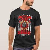 Fueled By Fire Driven By Courage Firefighter T-Shirt (Vorderseite)