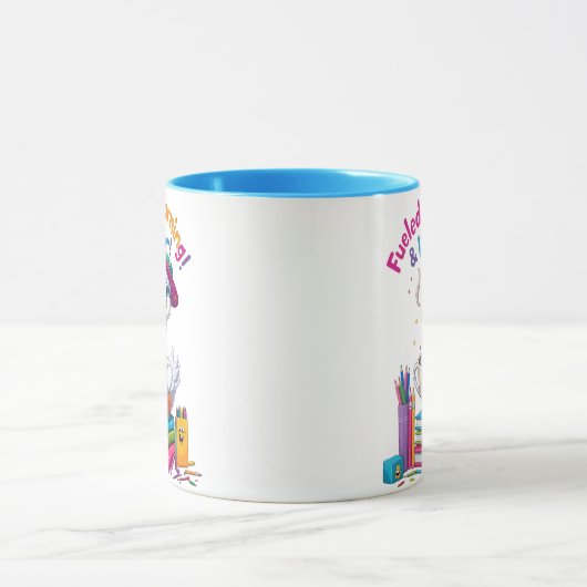 Fueled by Learning Goose Mug – Back to School Fun Tasse (Zentrum)