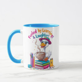 Fueled by Learning Goose Mug – Back to School Fun Tasse