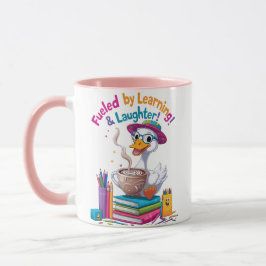 Fueled by Learning Goose Mug – Back to School Fun Tasse