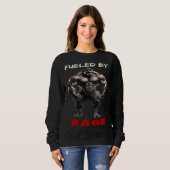 Fueled By Rage Gorilla Weightlifting Bodybuilding  Sweatshirt (Vorne ganz)