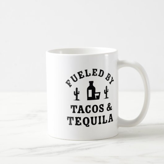 Fueled Funny Cinco De Mayo Party Kaffeetasse (Rechts)