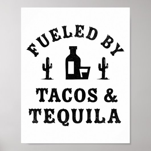 Fueled Funny Cinco De Mayo Party Poster (Vorne)