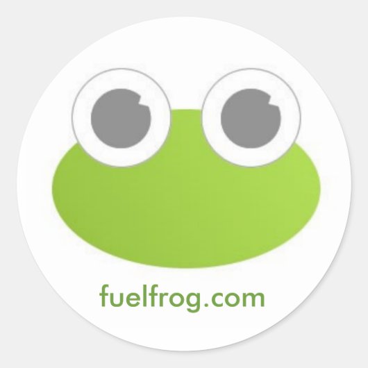 FuelFrog Round-Aufkleber Runder Aufkleber (Vorderseite)