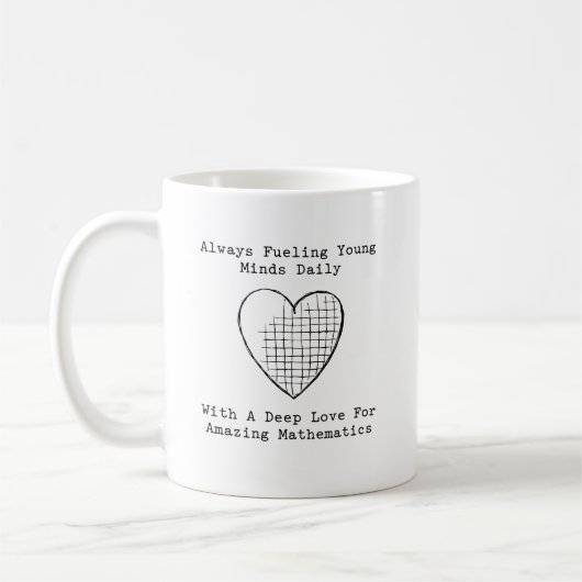 Fueling Young Minds with Love for Amazing Maths Kaffeetasse (Links)