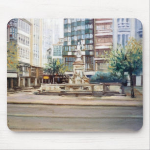 Fuente de Neptuno (A Coruña)/Neptun-Brunnen Mousepad