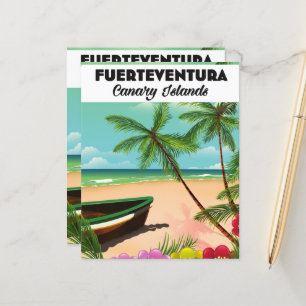 Fuerteventura Kanarische Inseln Urlaubspostkarte.