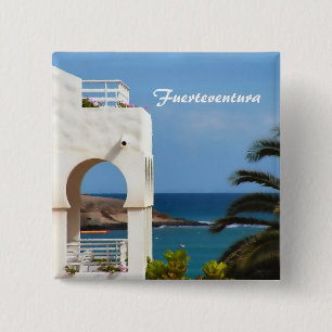 Fuerteventura Küsten Reise Kunst Button