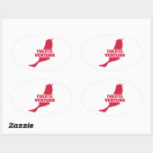 Fuerteventura Ovaler Aufkleber (Blatt)