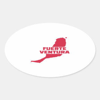 Fuerteventura Ovaler Aufkleber