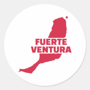 Fuerteventura Runder Aufkleber