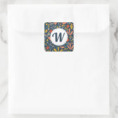 Fufall Floral Monogram Umschlag Aufkleber (Tasche)