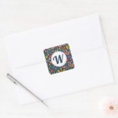 Fufall Floral Monogram Umschlag Aufkleber (Umschlag)