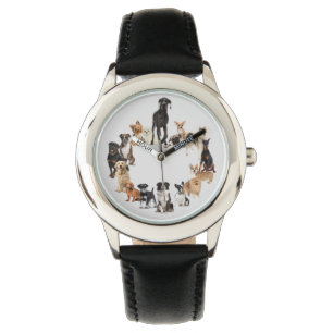 Fug Hund Rasse Haustiere große Uhrenwache Armbanduhr