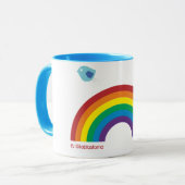 FUG Regenbogen-Vogel Tasse (Vorderseite Links)