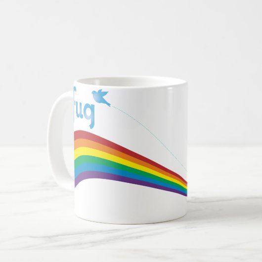 FUG RegenbogenSwash Kaffeetasse (Vorderseite Links)