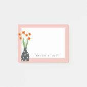 Füge Deinen Namen hinzu | A Vase & Bouquet Postit  Post-it Klebezettel (Vorderseite)