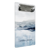 Füge Deinen Namen hinzu | Abgestürztes Horizont II Mini Klemmbrett (Schrägansicht)