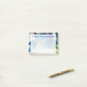 Füge Deinen Namen hinzu | Abstraktes Terrain - Bla Post-it Klebezettel (Auf Schreibtisch)