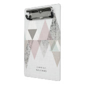 Füge Deinen Namen hinzu | Amuse II | Geometrisch m Mini Klemmbrett (Gewinkelt2)