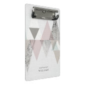 Füge Deinen Namen hinzu | Amuse II | Geometrisch m Mini Klemmbrett (Schrägansicht)