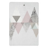 Füge Deinen Namen hinzu | Amuse II | Geometrisch m Mini Klemmbrett (Rückseite)