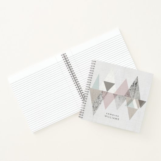 Füge Deinen Namen hinzu | Amuse II | Geometrisch m Notizblock (Innenseite)