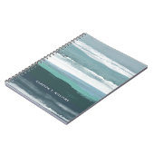 Füge Deinen Namen hinzu | Aquamarines Meer Notizblock (Linke Seite)