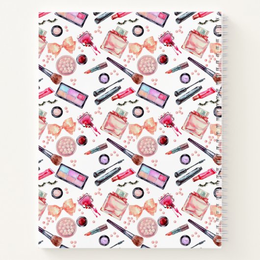 Füge Deinen Namen hinzu | Aquarellfarben - Muster Notizblock (Rückseite)