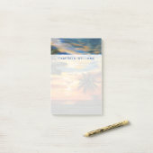 Füge Deinen Namen hinzu | Atemberaubender tropisch Post-it Klebezettel (Auf Schreibtisch)