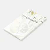 Füge Deinen Namen hinzu | Batik-Blätter Post-it Klebezettel (angewinkelt)