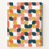 Füge Deinen Namen hinzu | Bauhaus Retro geometrisc Notizblock (Rückseite)