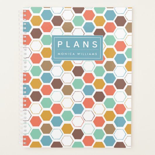 Füge Deinen Namen hinzu | Bienenstockmodul-Muster Planer (Vorderseite)