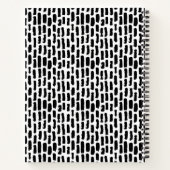 Füge Deinen Namen hinzu | Black Brush Strokes Must Notizblock (Rückseite)