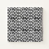 Füge Deinen Namen hinzu | Black Brush Strokes Must Notizblock (Rückseite)