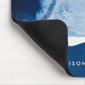 Füge Deinen Namen hinzu | Blue Amore II Mousepad (Ecke)