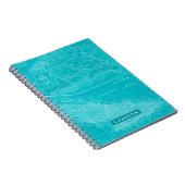 Füge Deinen Namen hinzu | Blue Cuba Karte Notizblock (Rechte Seite)