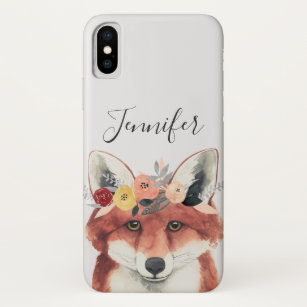 Füge Deinen Namen hinzu   Blume Crown Forester Fox Case-Mate iPhone Hülle