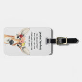 Füge Deinen Namen hinzu | Blume Kronenwald Gepäckanhänger (Vorderseite horizontal)