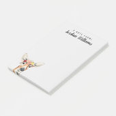 Füge Deinen Namen hinzu | Blume Kronenwald Post-it Klebezettel (angewinkelt)