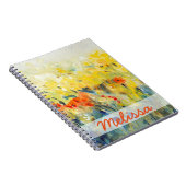 Füge Deinen Namen hinzu | Blume Sway II Notizblock (Rechte Seite)