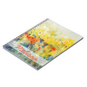 Füge Deinen Namen hinzu | Blume Sway II Notizblock (Linke Seite)